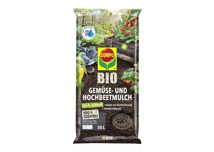 COMPO BIO Gemüse- und Hochbeetmulch torf