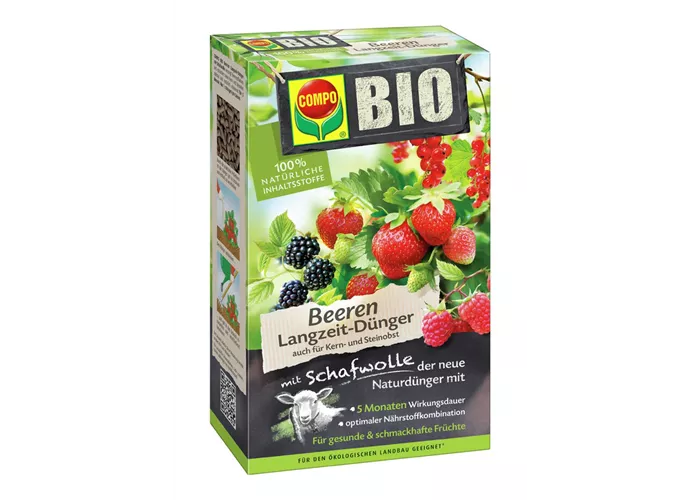 COMPO BIO Beeren Langzeit-Dünger mit Sch