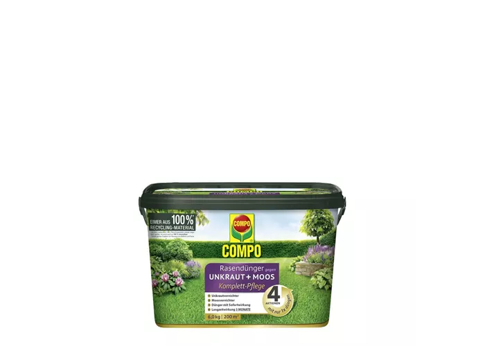 COMPO Rasendünger gegen Unkraut+Moos Kom