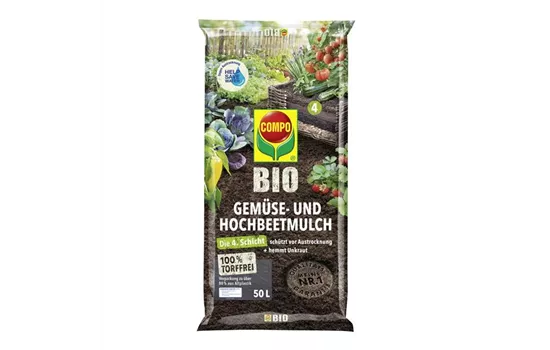 COMPO BIO Gemüse- und Hochbeetmulch torf