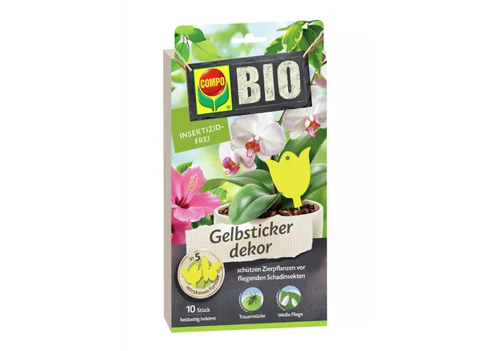 COMPO BIO Gelbsticker dekor 10 Stück