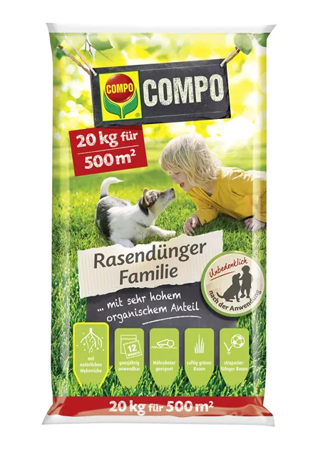 COMPO Rasendnger Familie 20 kg fr 500